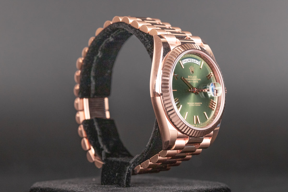 Rolex<br>228235 DayDate 40 Olive Green Dial