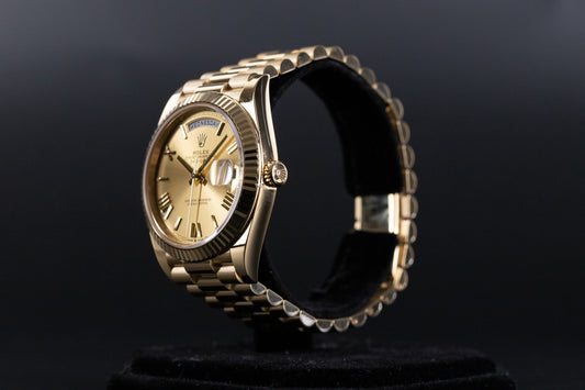 Rolex 228238 DayDate 40 Champagne Roman Numeral Dial