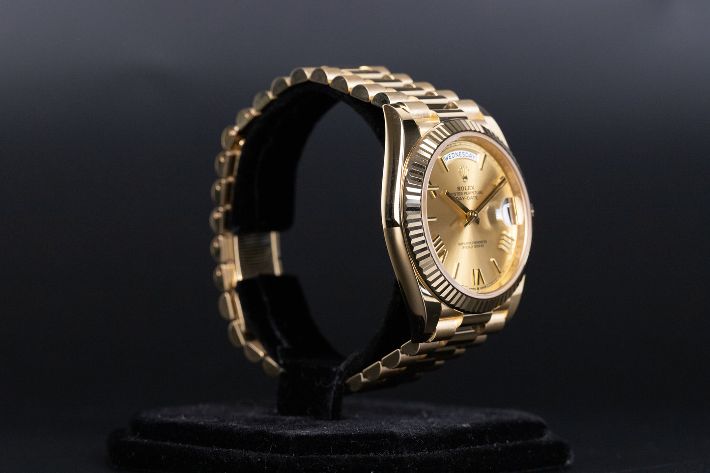 Rolex 228238 DayDate 40 Champagne Roman Numeral Dial
