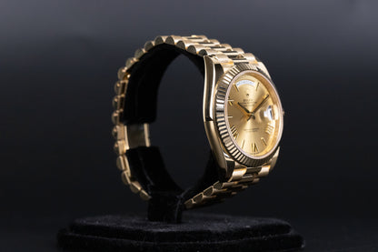 Rolex 228238 DayDate 40 Champagne Roman Numeral Dial