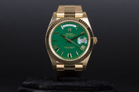 Rolex<br>228238 DayDate 40 Green Roman Numeral Dial