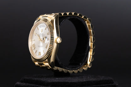 Rolex 228238 DayDate 40 Silver Roman Numeral Dial
