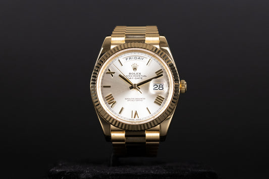 Rolex 228238 DayDate 40 Silver Roman Numeral Dial