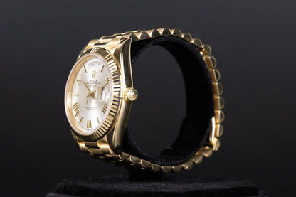 Rolex 228238 DayDate 40 Silver Roman Numeral Dial
