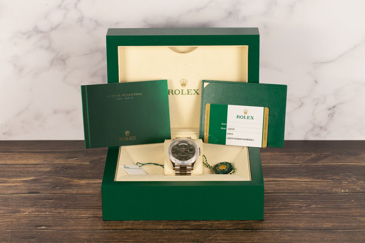 Rolex<br>228239 DayDate 40 Green Dial