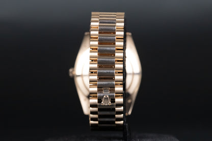 Rolex 228345RBR DayDate 40 Rose Gold Baguette Diamond Dial Diamond Bezel