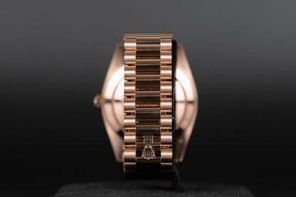 Rolex 228345RBR DayDate 40 Rose Gold Pave Diamond Dial Diamond Bezel
