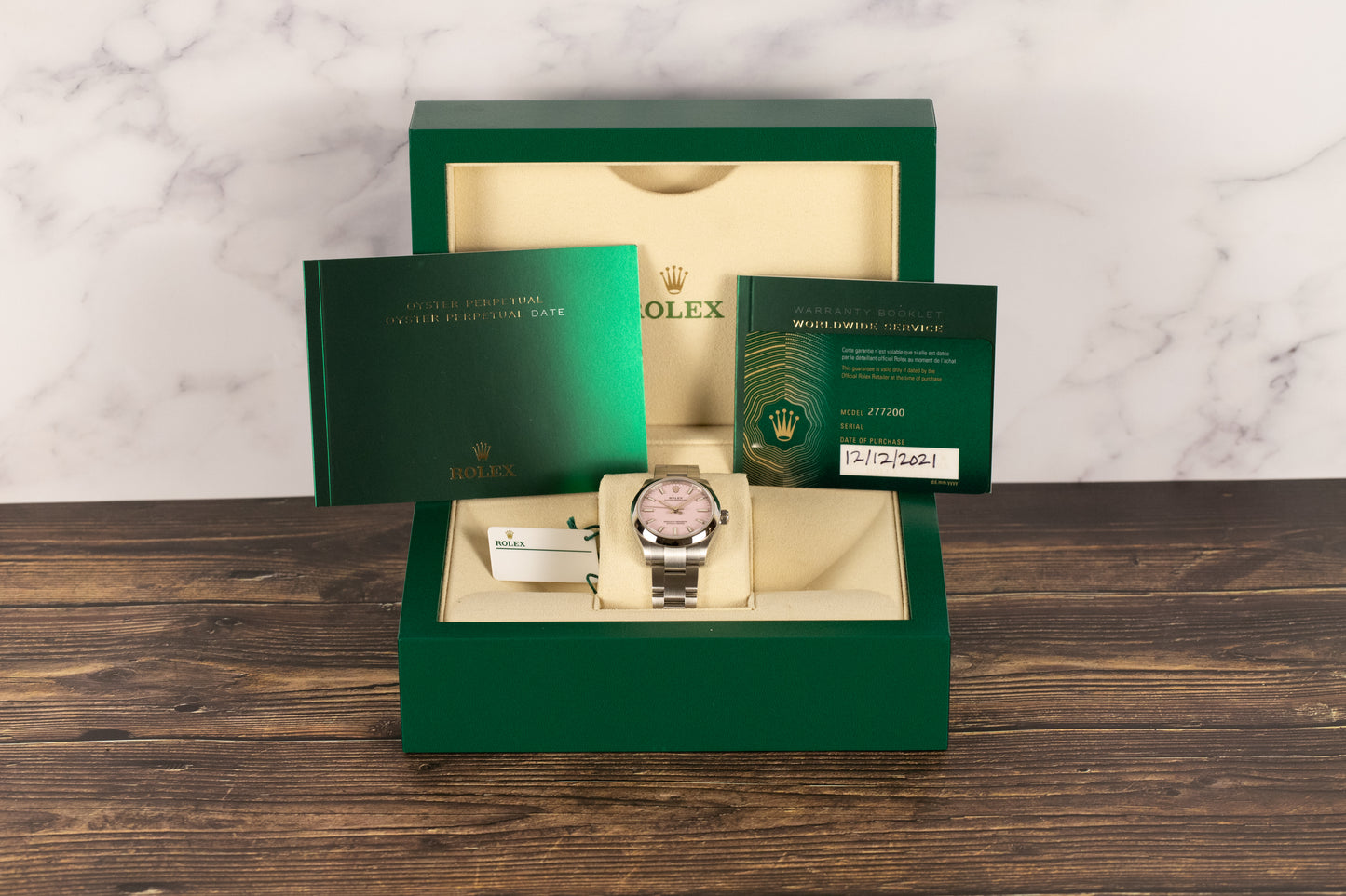 Rolex 277200 Oyster Perpetual 31mm Pink Dial
