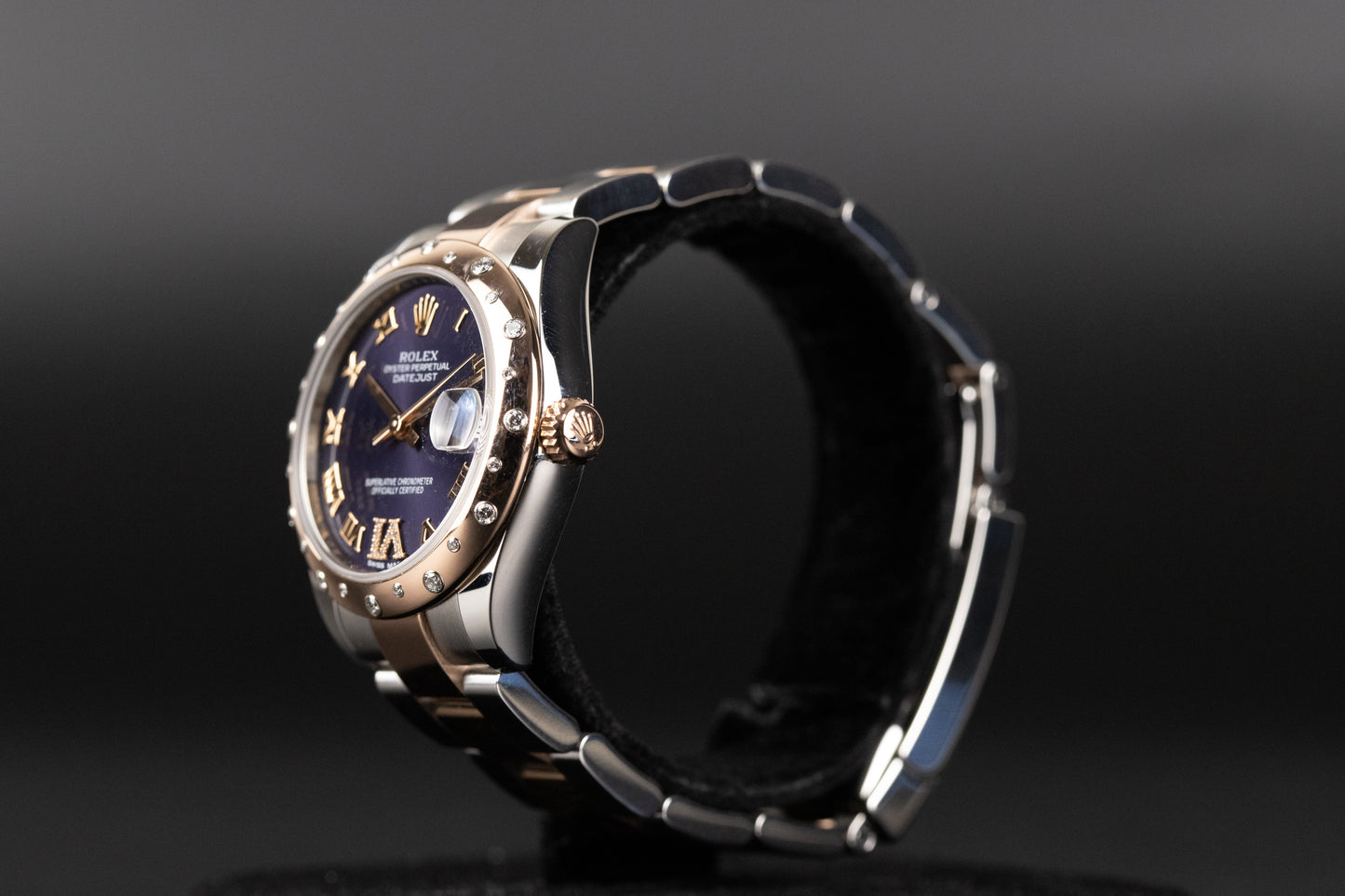 Rolex 178341 Datejust 31 Purple Dial Diamond Bezel