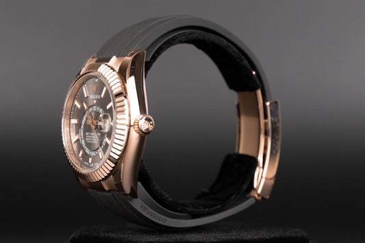 Rolex 326235 Sky-Dweller Oysterflex Rhodium Dial