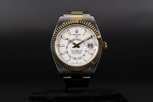Rolex 326933 Sky-Dweller SS/18k White Dial