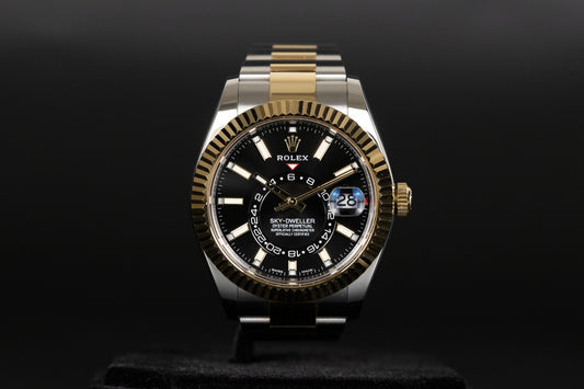 Rolex 326933 Sky-Dweller SS/18k Black Dial