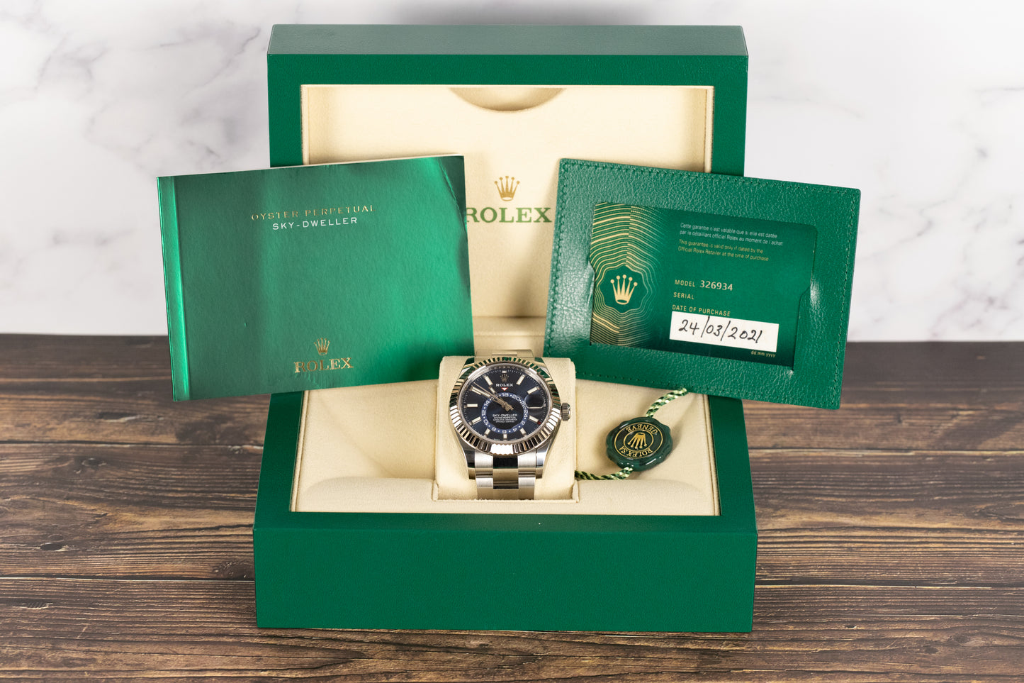 Rolex 326934 Sky-Dweller Blue Dial